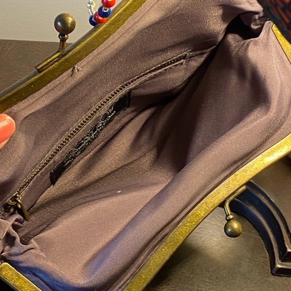 VTG giant change purse,FRONT ROW society,Maria Duarte Dias,retro “ACID lights” - Picture 9 of 12